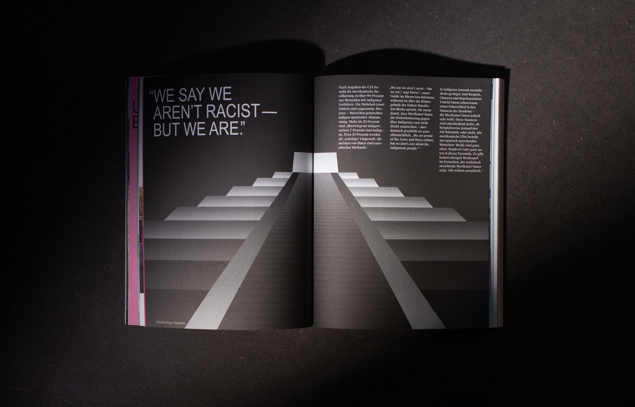 “We say we aren’t racist — but we are.“ — second spread